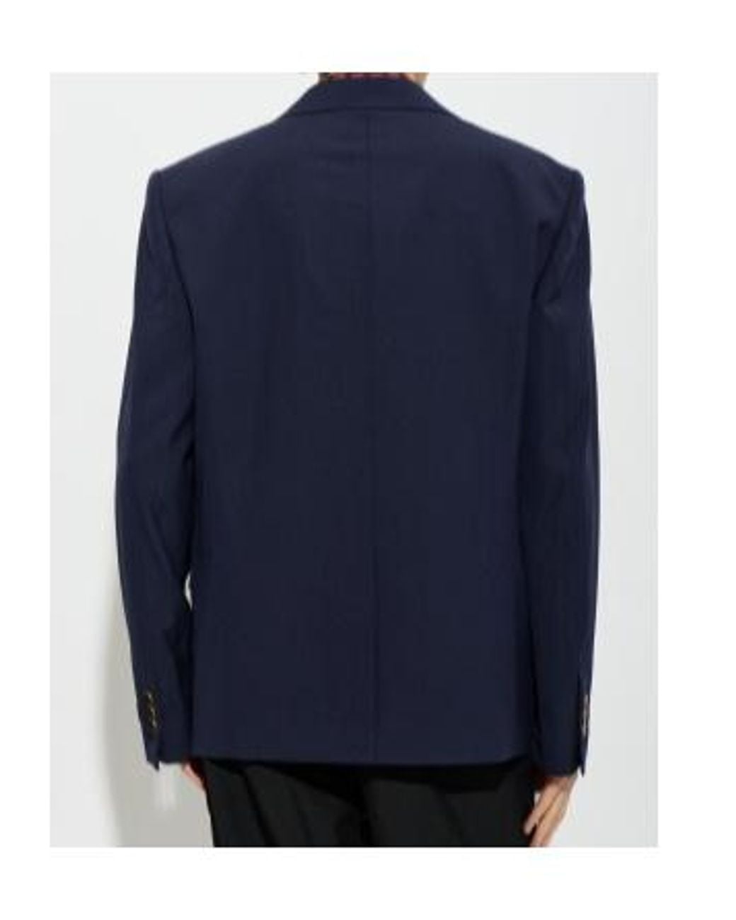 Balmain Blue Single-Breasted Blazer for men