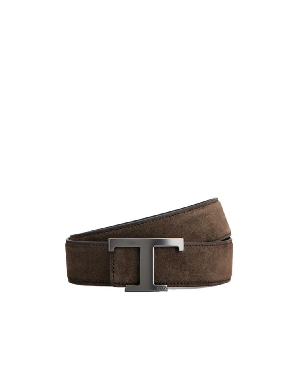 Tod's Brown T Buckle Leather Belt for men