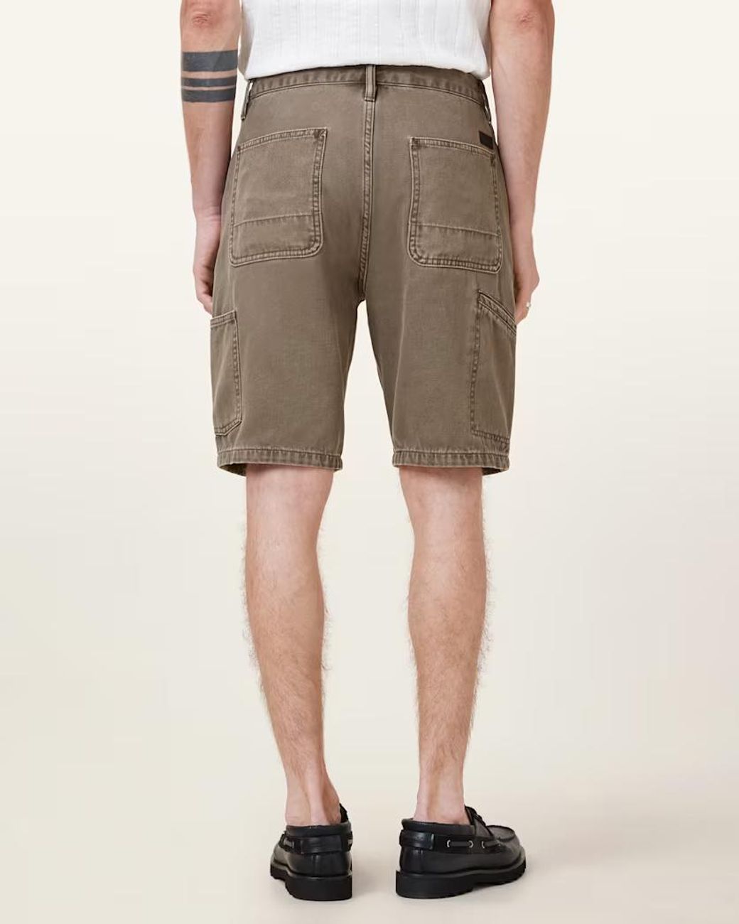AllSaints Natural Alva Denim Shorts for men