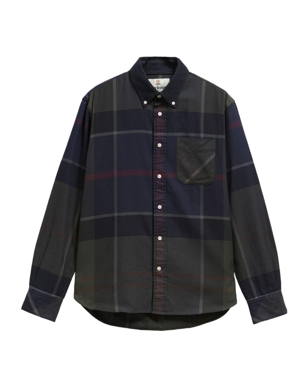 Barbour Blue Tartan Check Long Sleeve Shirt for men