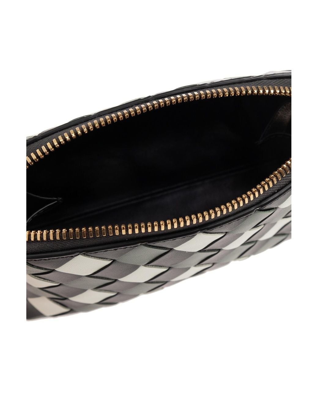 Bottega Veneta White Intrecciato Beauty Pouch