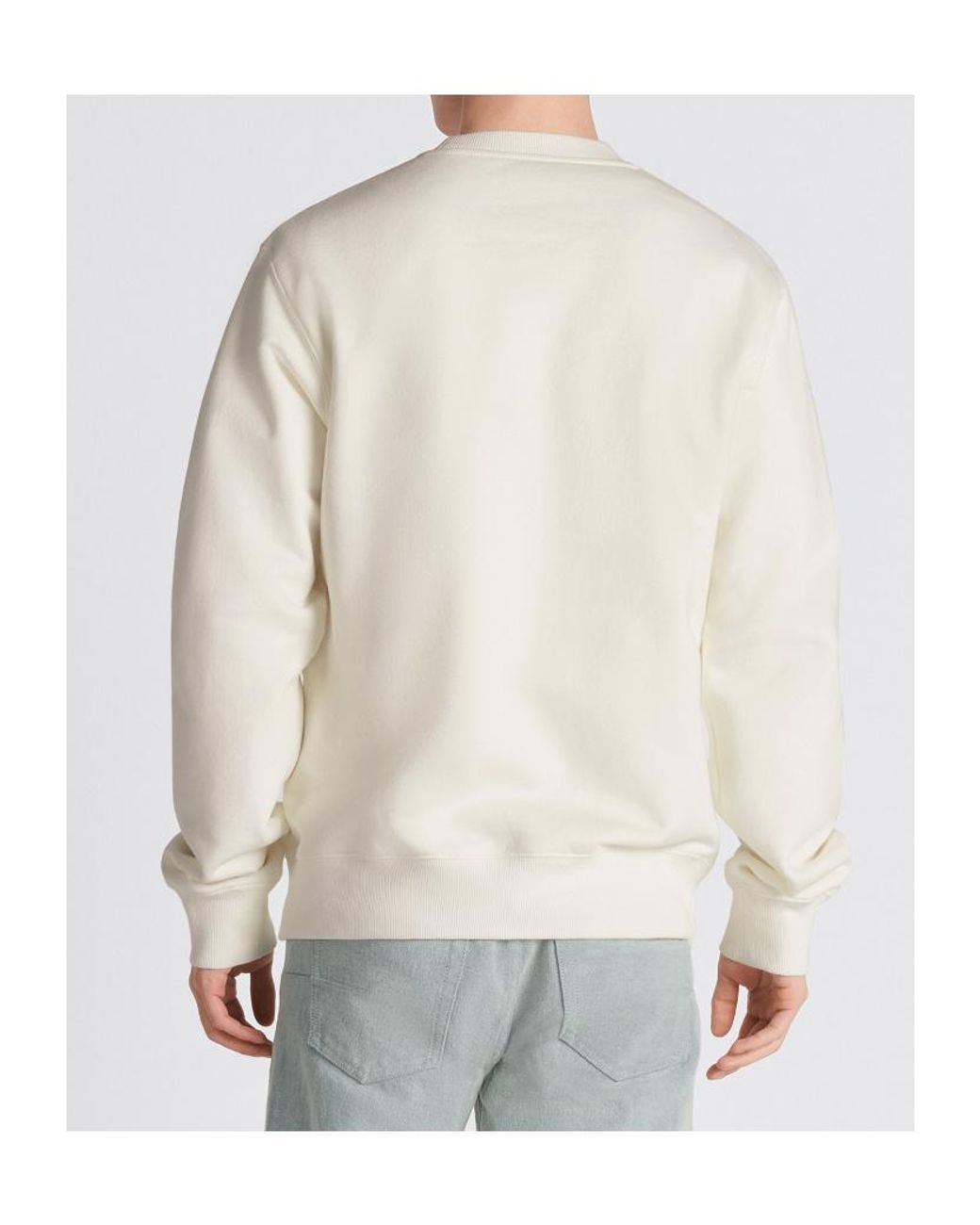 Dior White Cd Interwoven Sweater for men