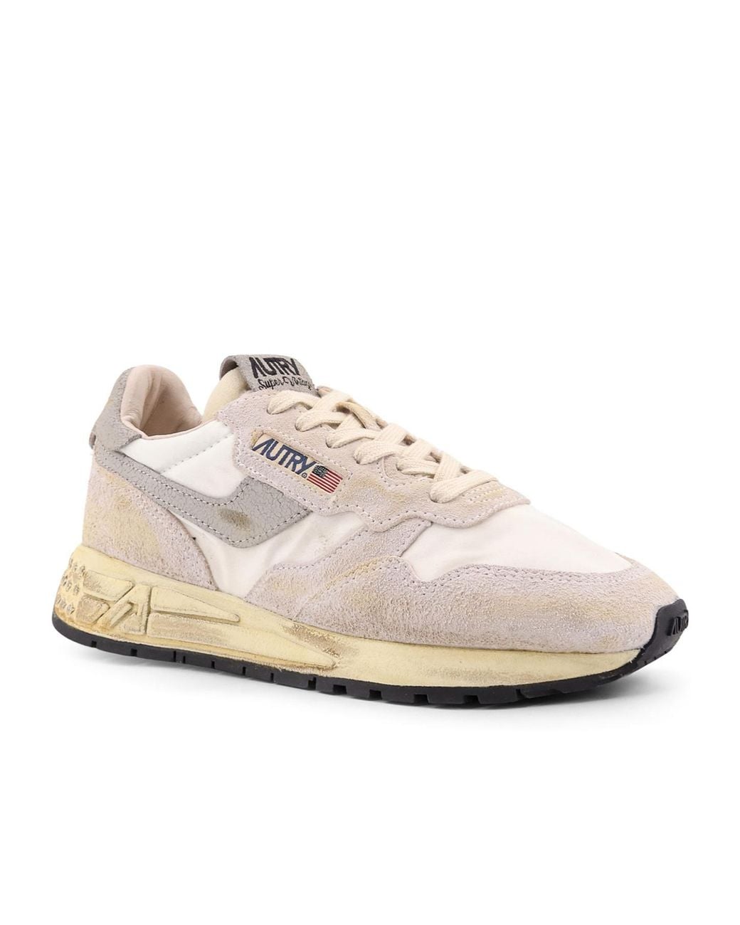 Autry White Reelwind Lace-Up Sneakers
