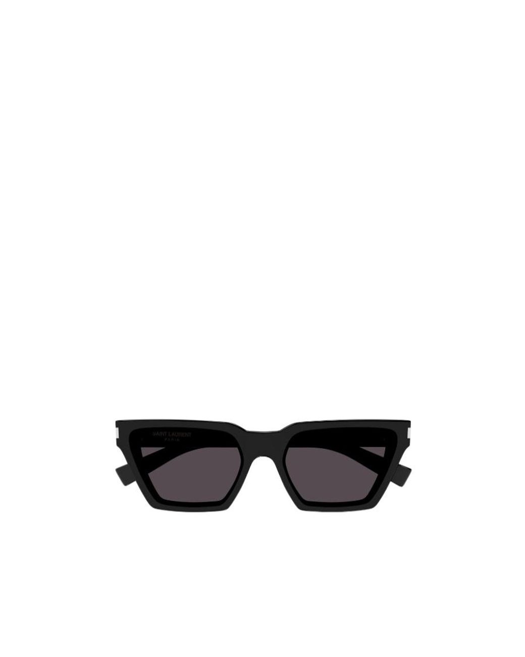 Saint Laurent Black Eyewear Calista Rectangular Sunglasses