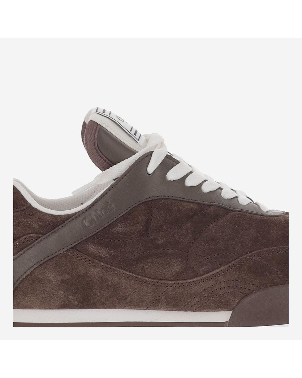 Chloé Brown Chloé Kick Lace-Up Sneakers