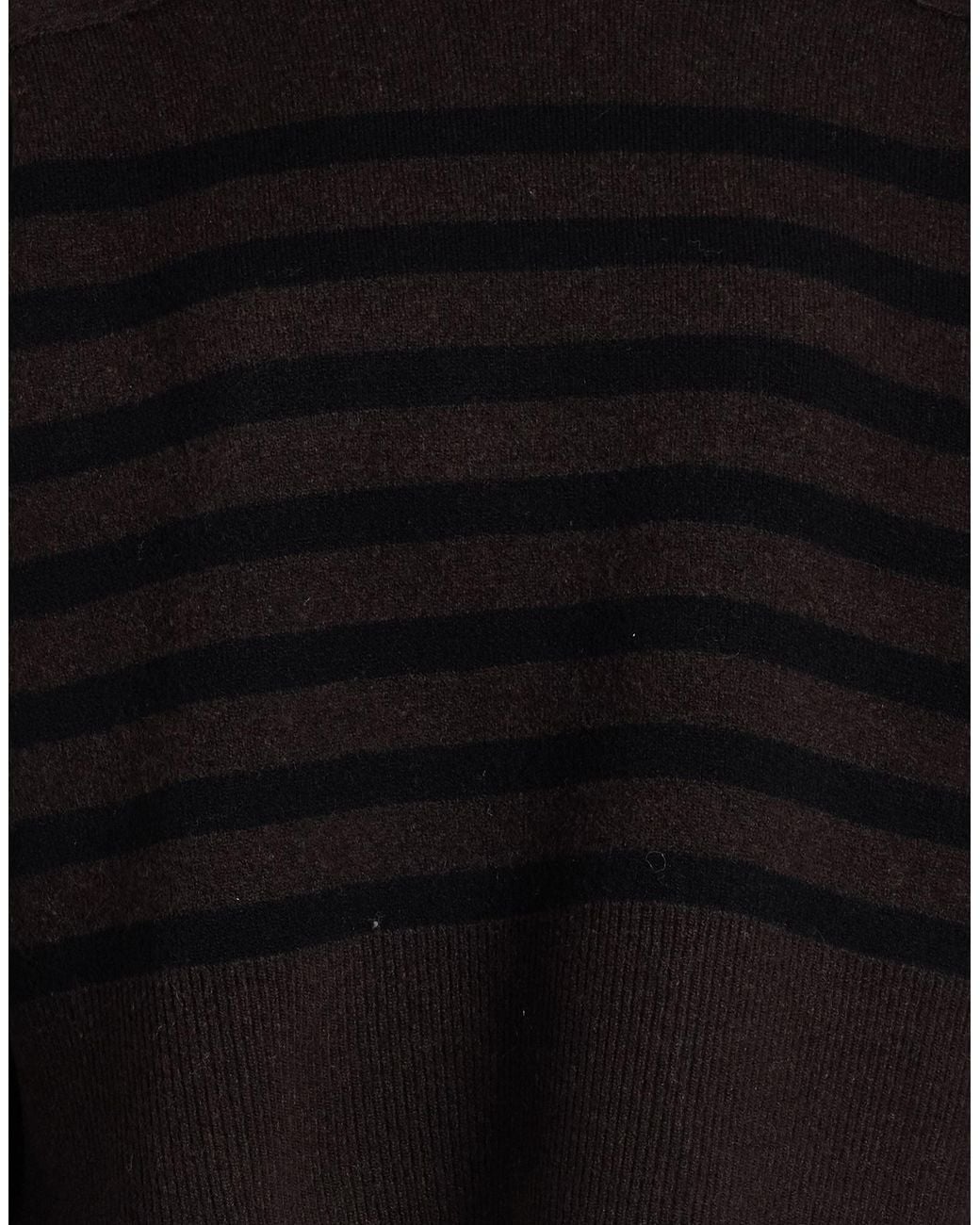 Rag & Bone Black Striped Long-Sleeve Knit Sweater