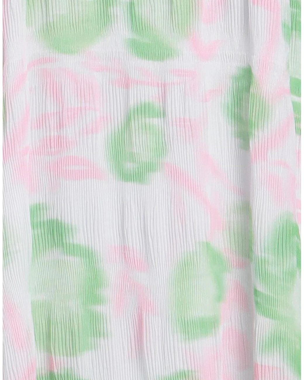 Ganni White Colorful Sleeveless Dress