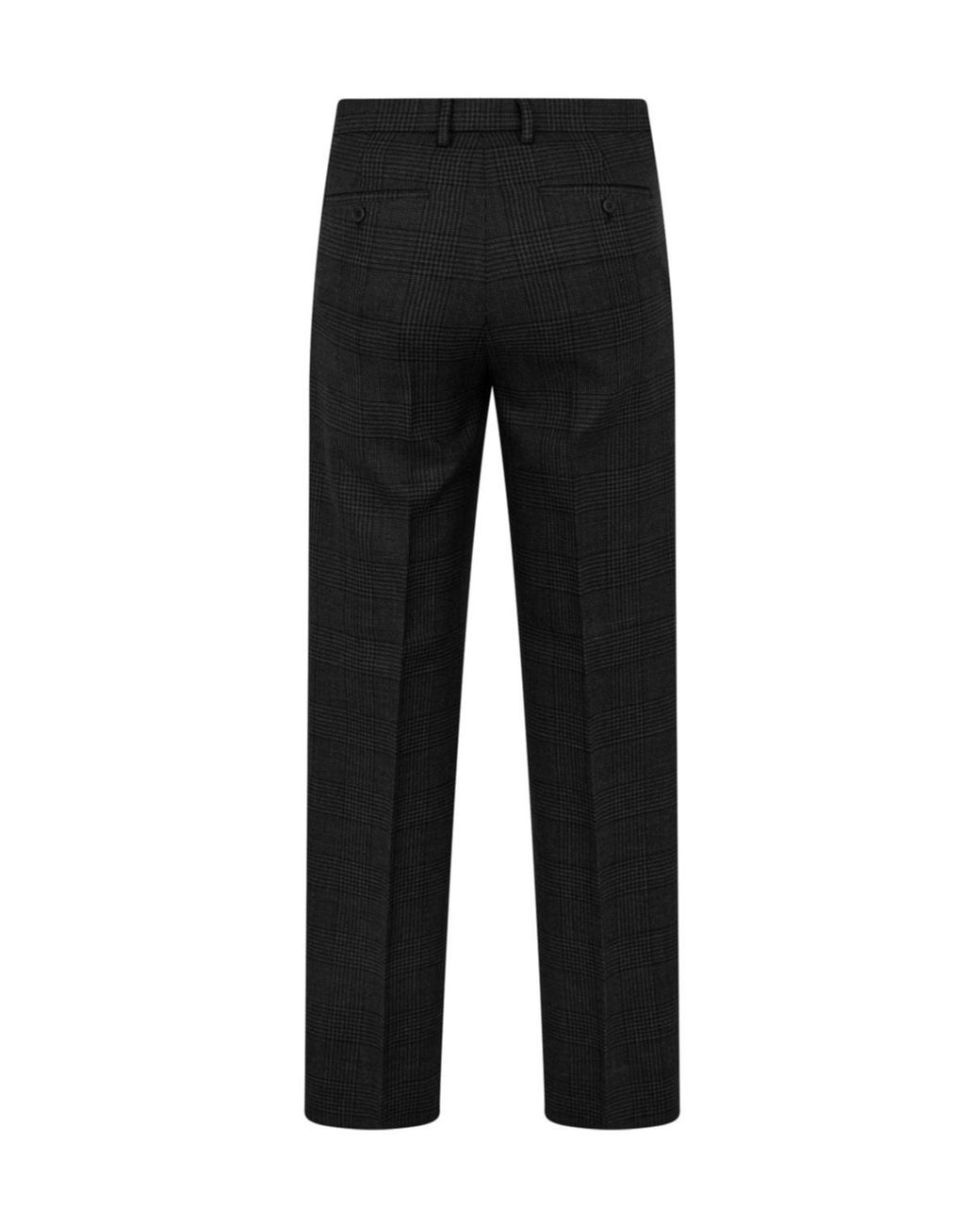 Prada Black Check Trousers for men