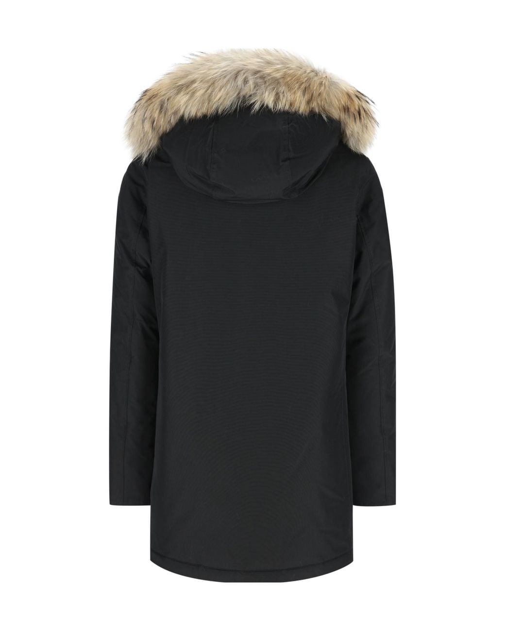 Woolrich Black Arctic Hooded Parka Coat