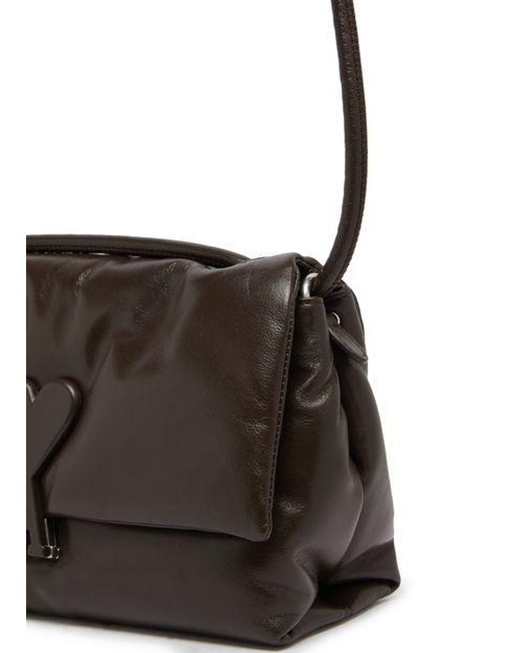 AMI Black Voulez-Vous Flap Shoulder Bag