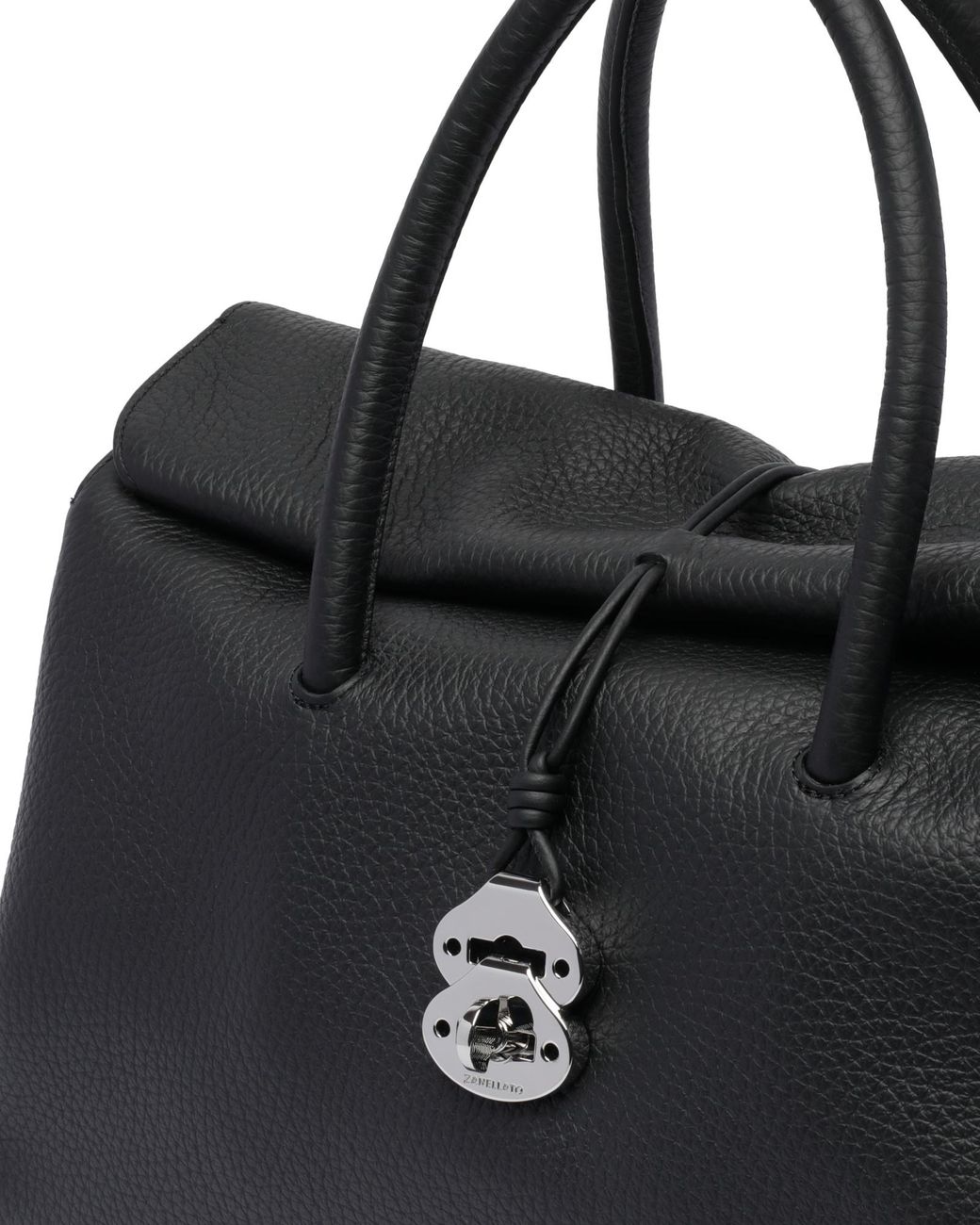 Zanellato Black Dotta Weekend Handbag