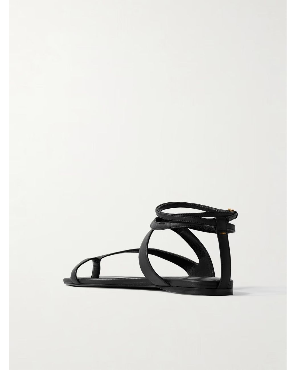 Khaite Black Ankle-Strap Sandal
