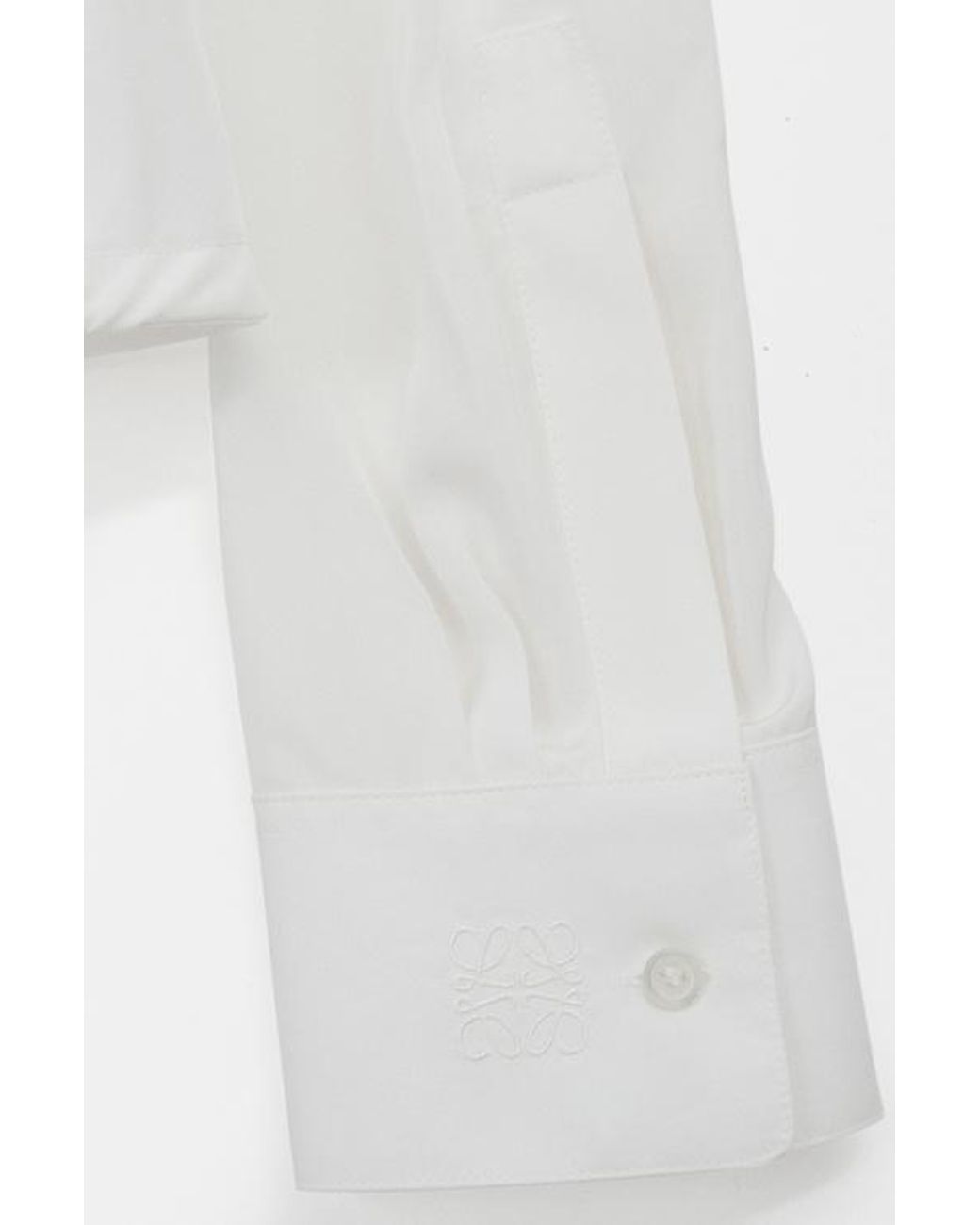 Loewe White Long-Sleeved Buttoned Shirt