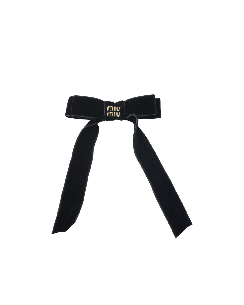 Miu Miu Black Bow Hair Clip