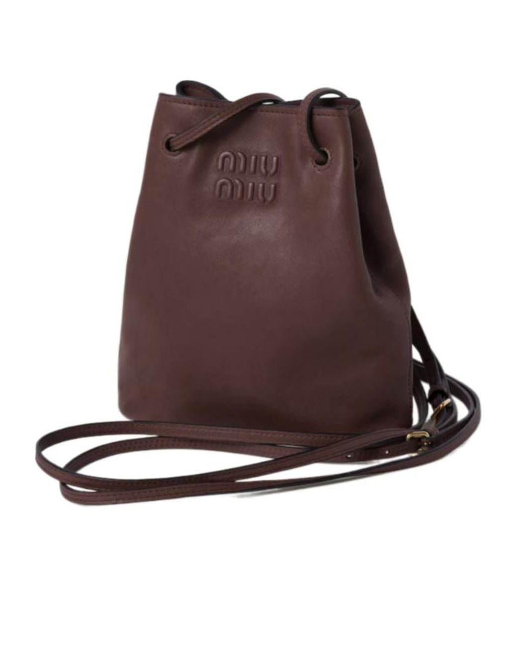 Miu Miu Brown Nappa Leather Mini-Bag