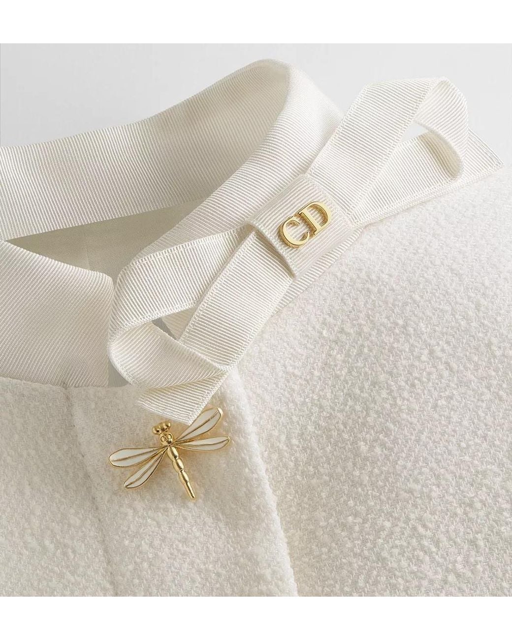 Dior White Cropped Jacket