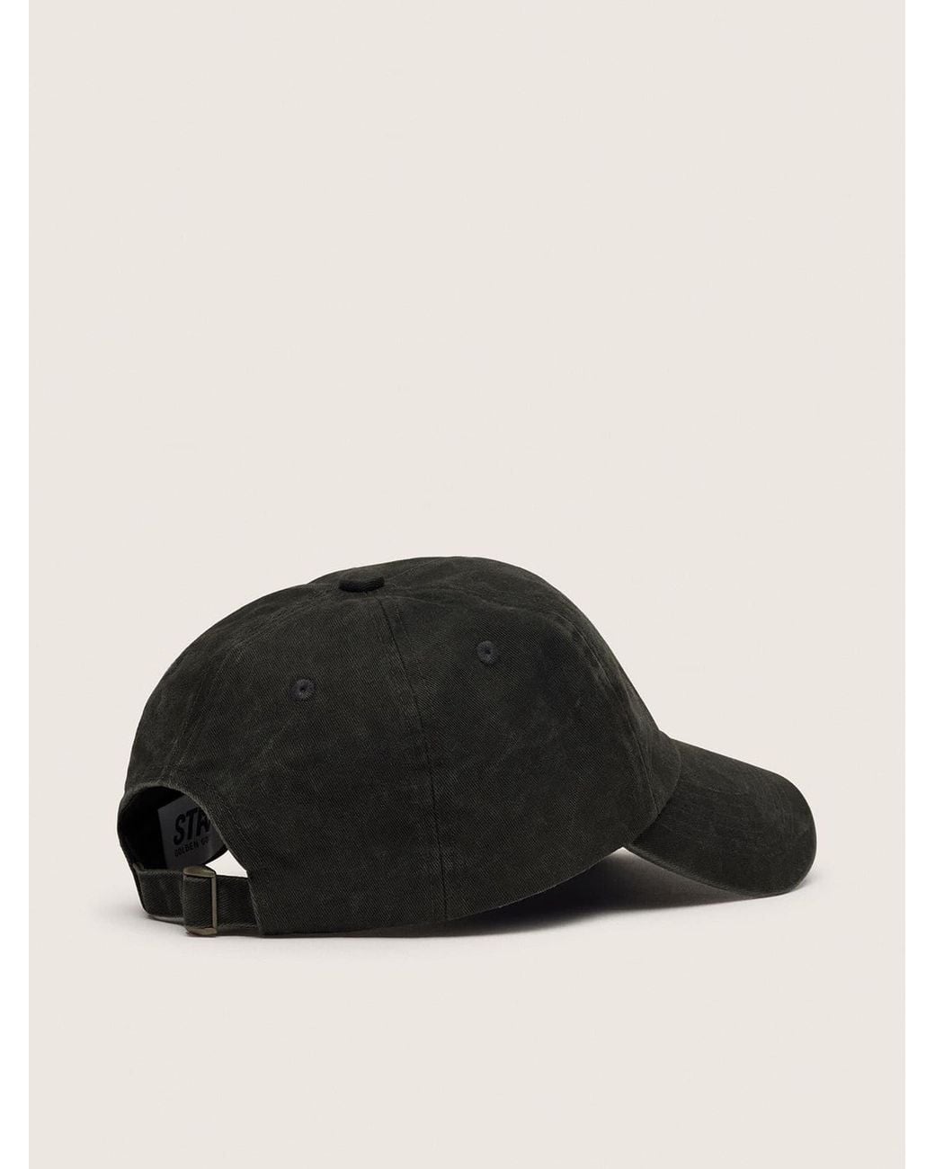 Golden Goose Deluxe Brand Black Star Baseball Cap for men
