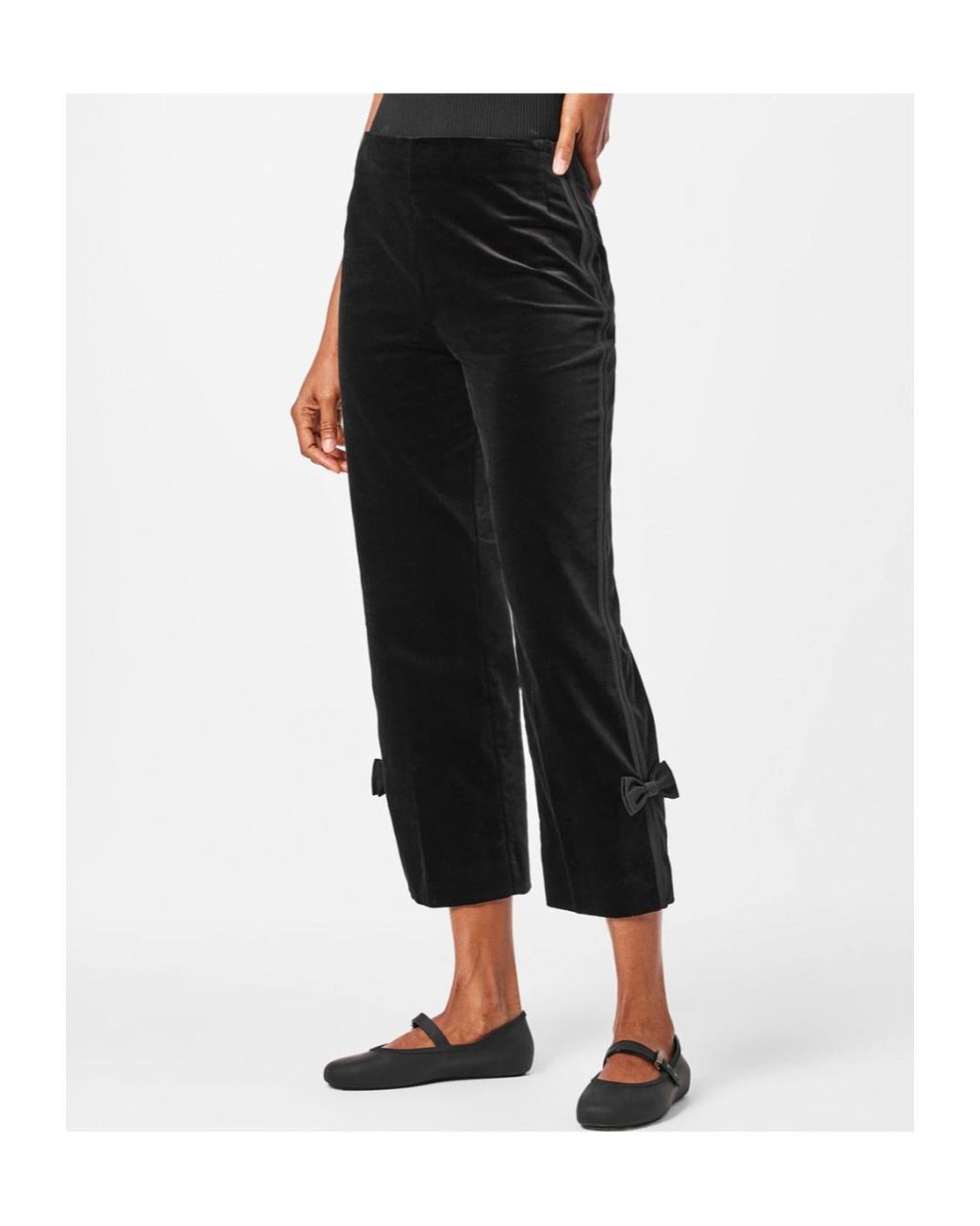 Posse Black Bow-Tie Casual Pants