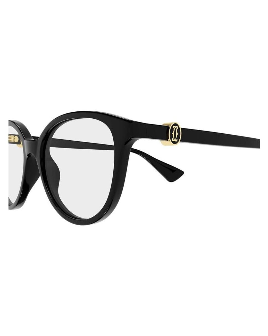 Cartier White Square Frame Glasses