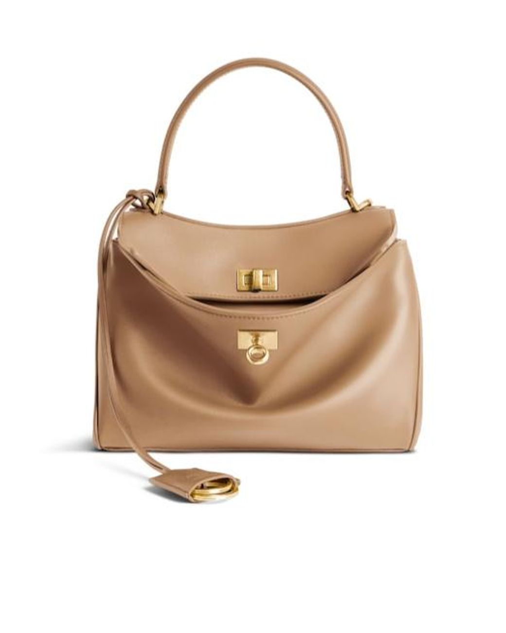 Balenciaga Natural Rodeo Top Mini Hand Bag