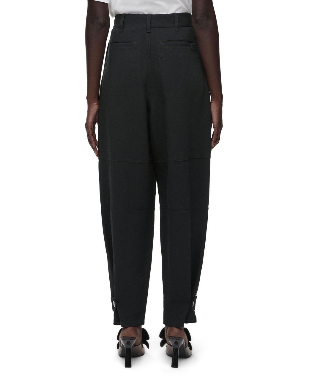 Loewe Black Tapered-Leg Cargo Pants