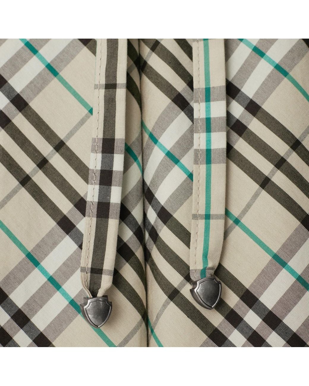 Burberry Gray Cotton Check Pyjama Trousers