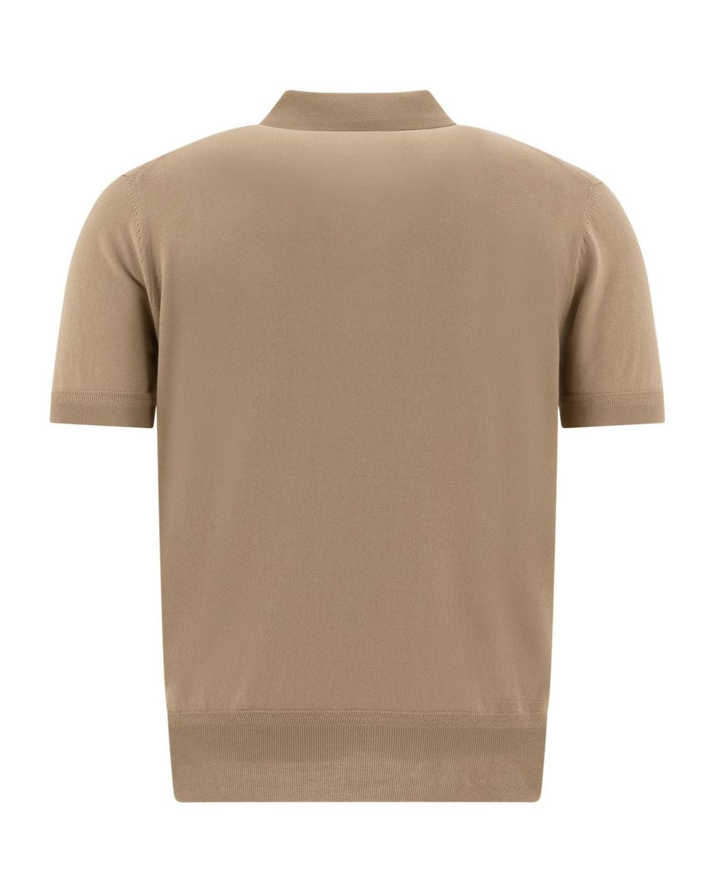 Tom Ford Natural Fint Knit Polo Shirt for men