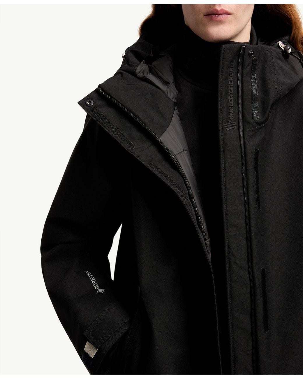 Moncler Black Bwindis Hooded Goretex Laminate Insulated Ski Jacket