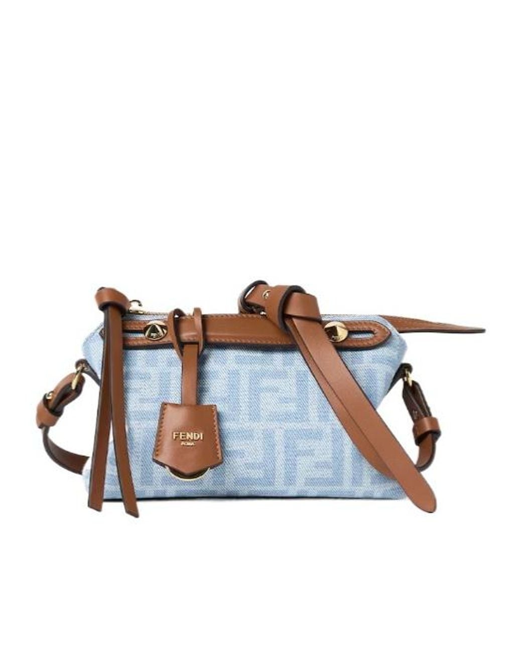 Fendi Blue By The Way Soft Mini Tote Bag
