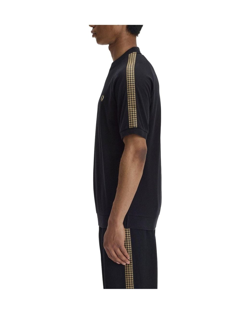 Fred Perry Black Simple T-Shirt for men
