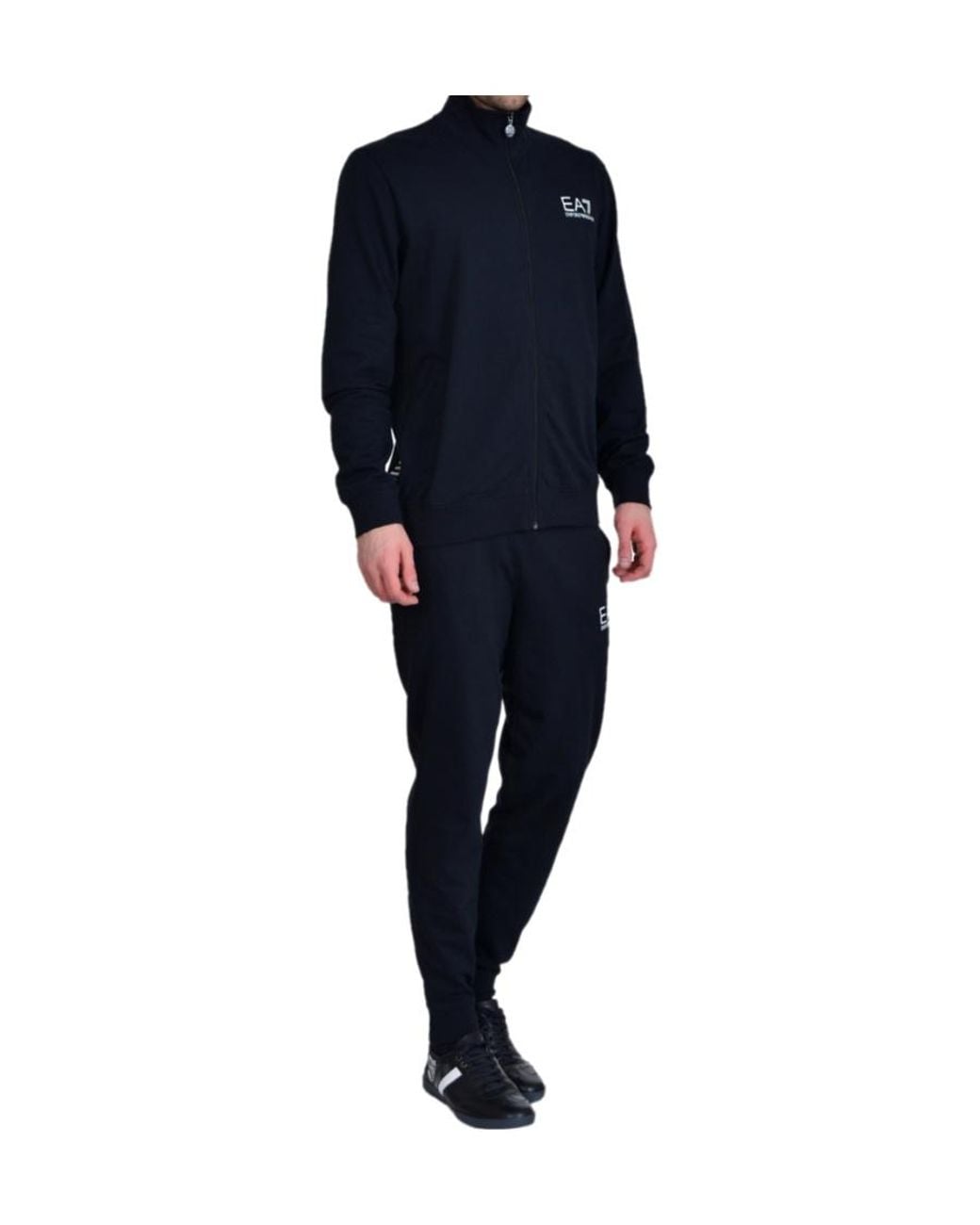 EA7 Blue Long-Sleeve Tracksuit for men