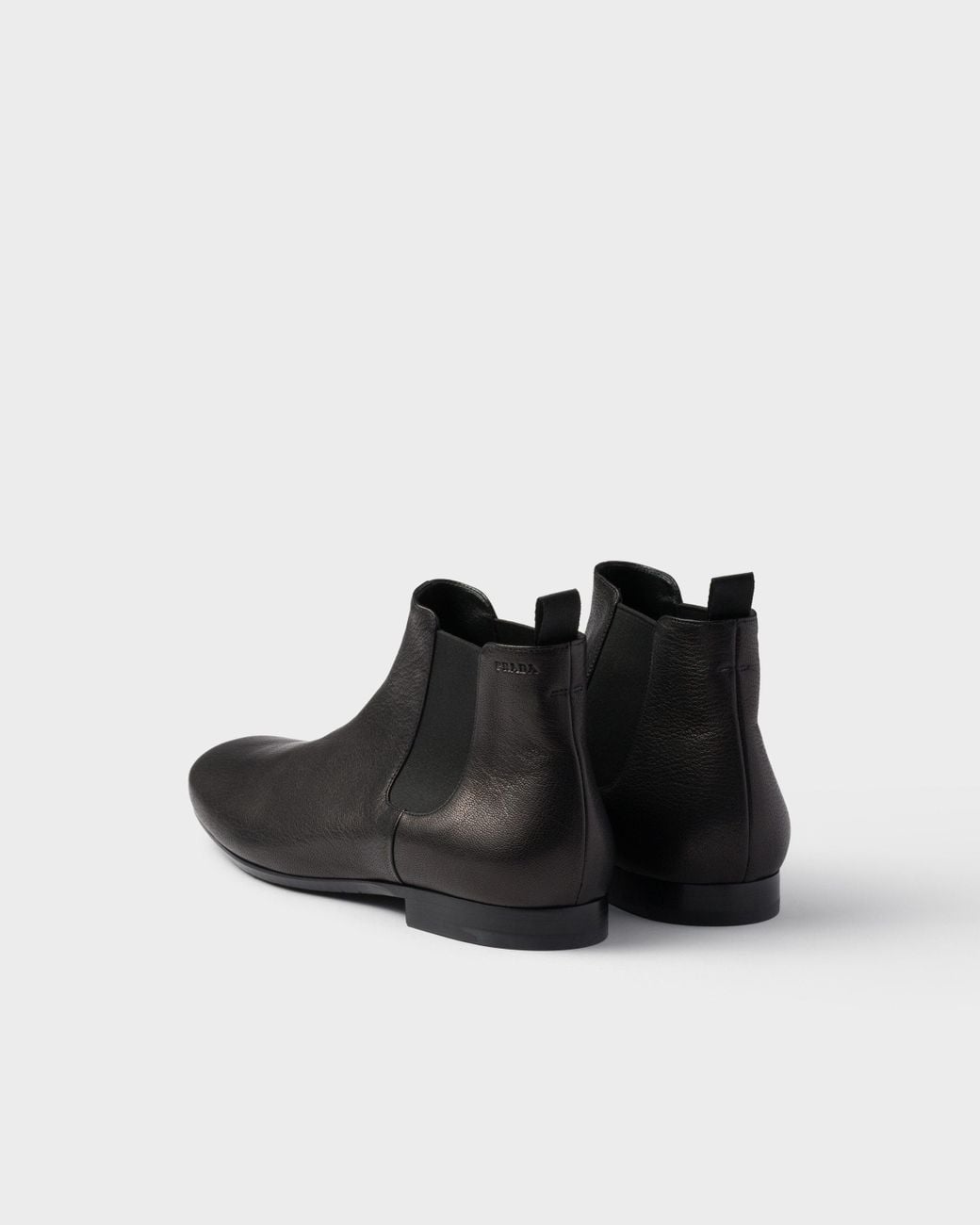 Prada Black Slip-On Chelsea Boots for men