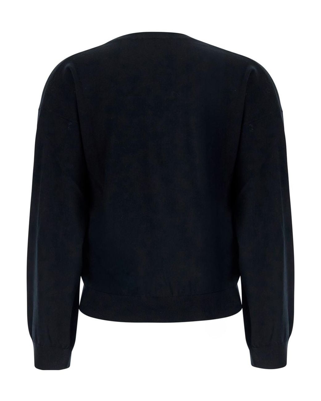 Fabiana Filippi Blue Trim V-Neck Jumper