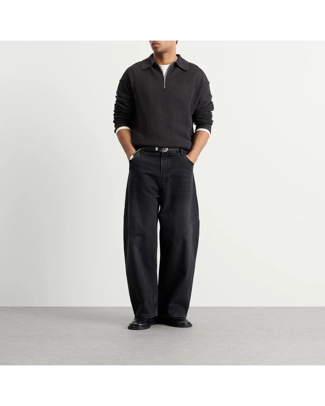 Studio Nicholson Black Heddy Knitted Jumper for men