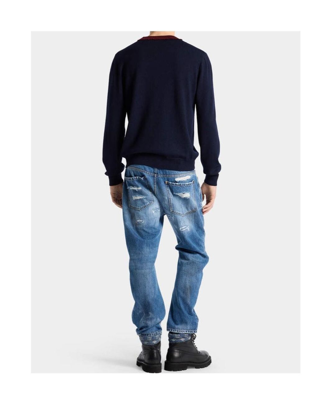 DSquared² Blue Bro Distressed Jeans for men