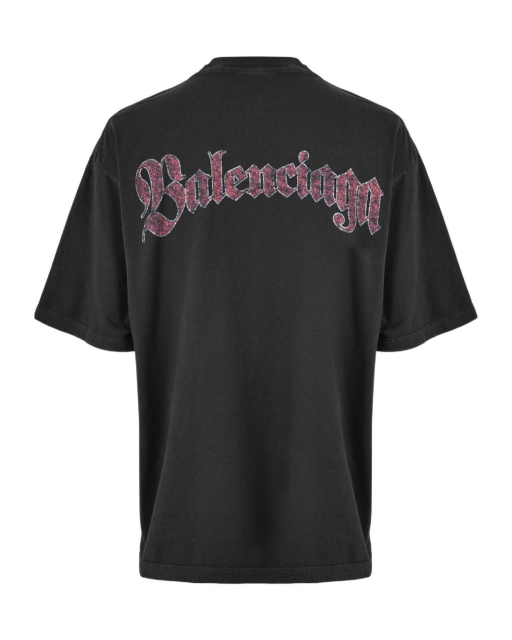 Balenciaga Black Logo Crew Neck T-Shirt for men