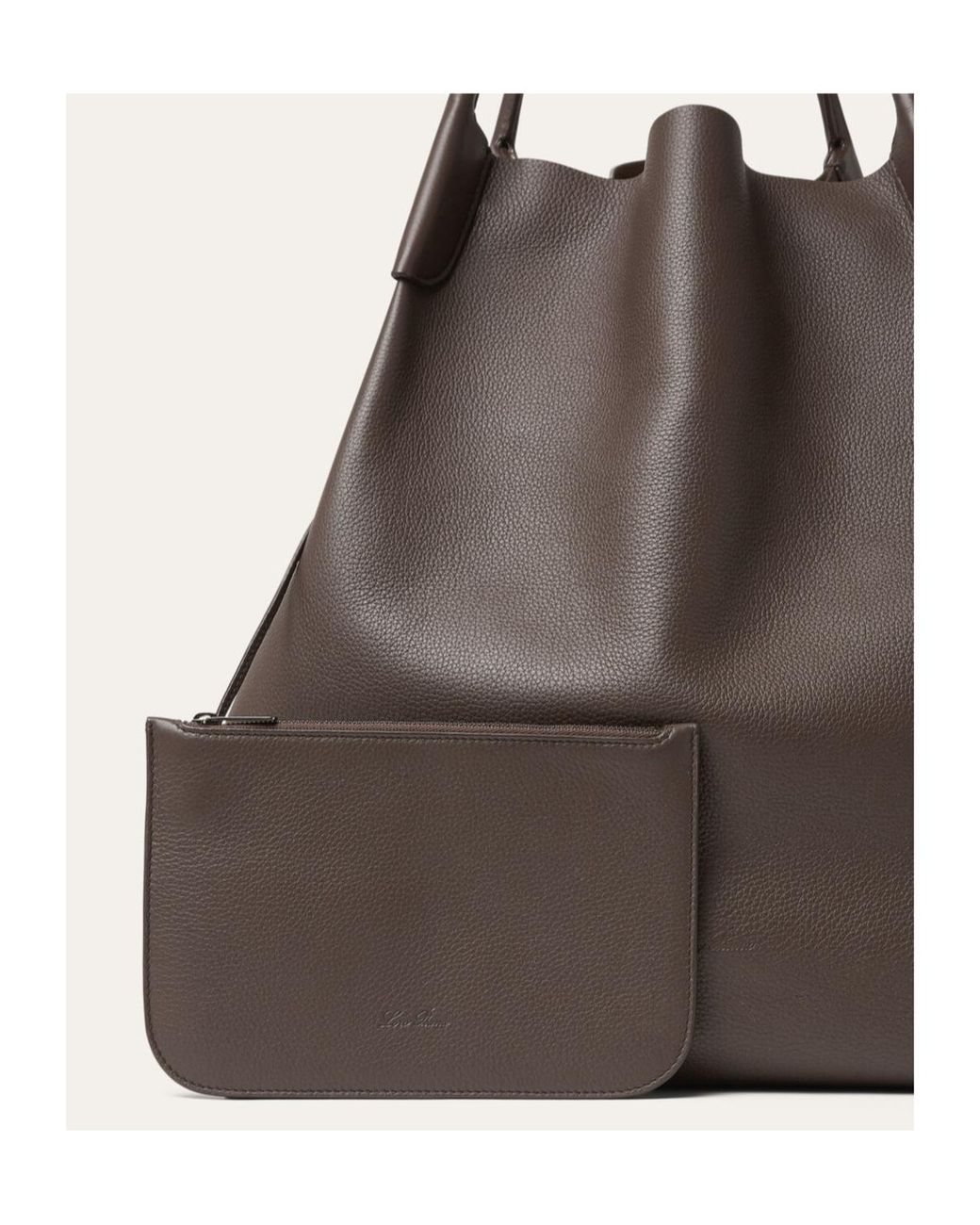 Loro Piana Brown Extra-Large Bale Hobo Bag for men