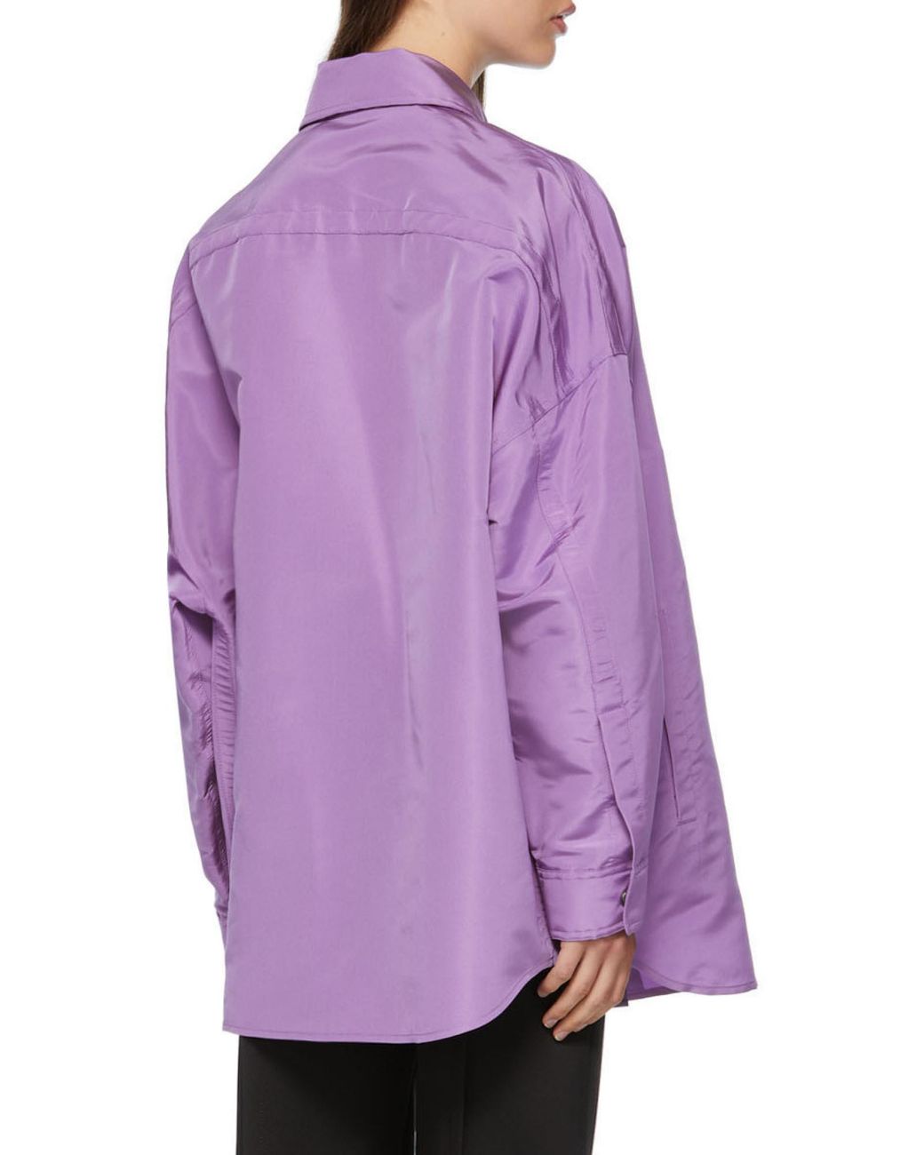 Valentino Purple Oversized Shirt Jacket