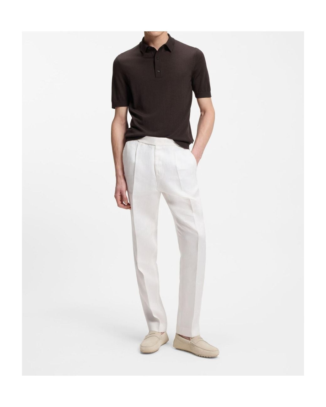 Boss Black Buttoned Polo Shirt for men