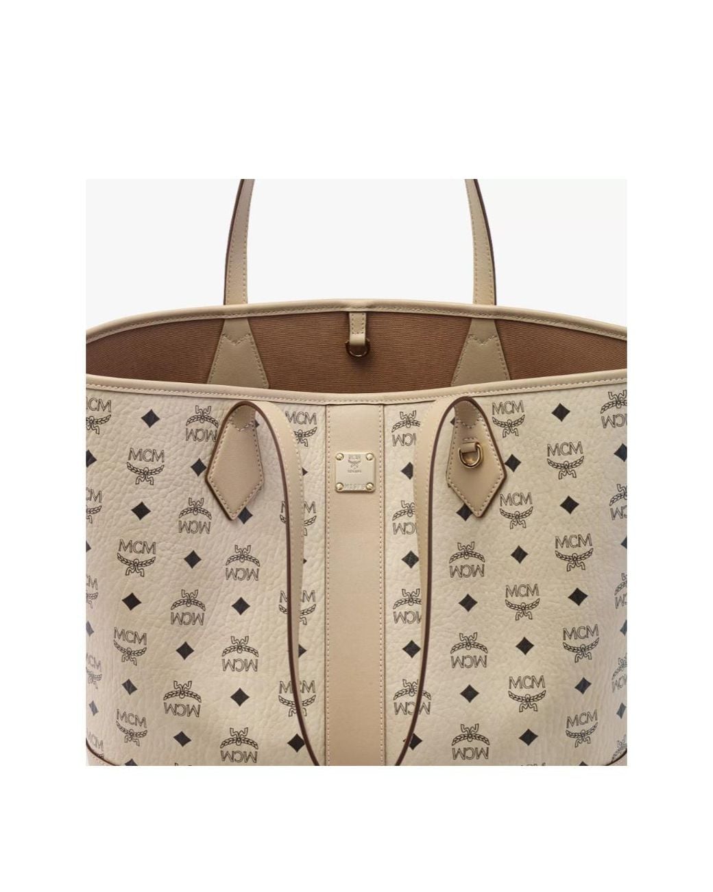 MCM Natural Visetos Liz Tote Bag