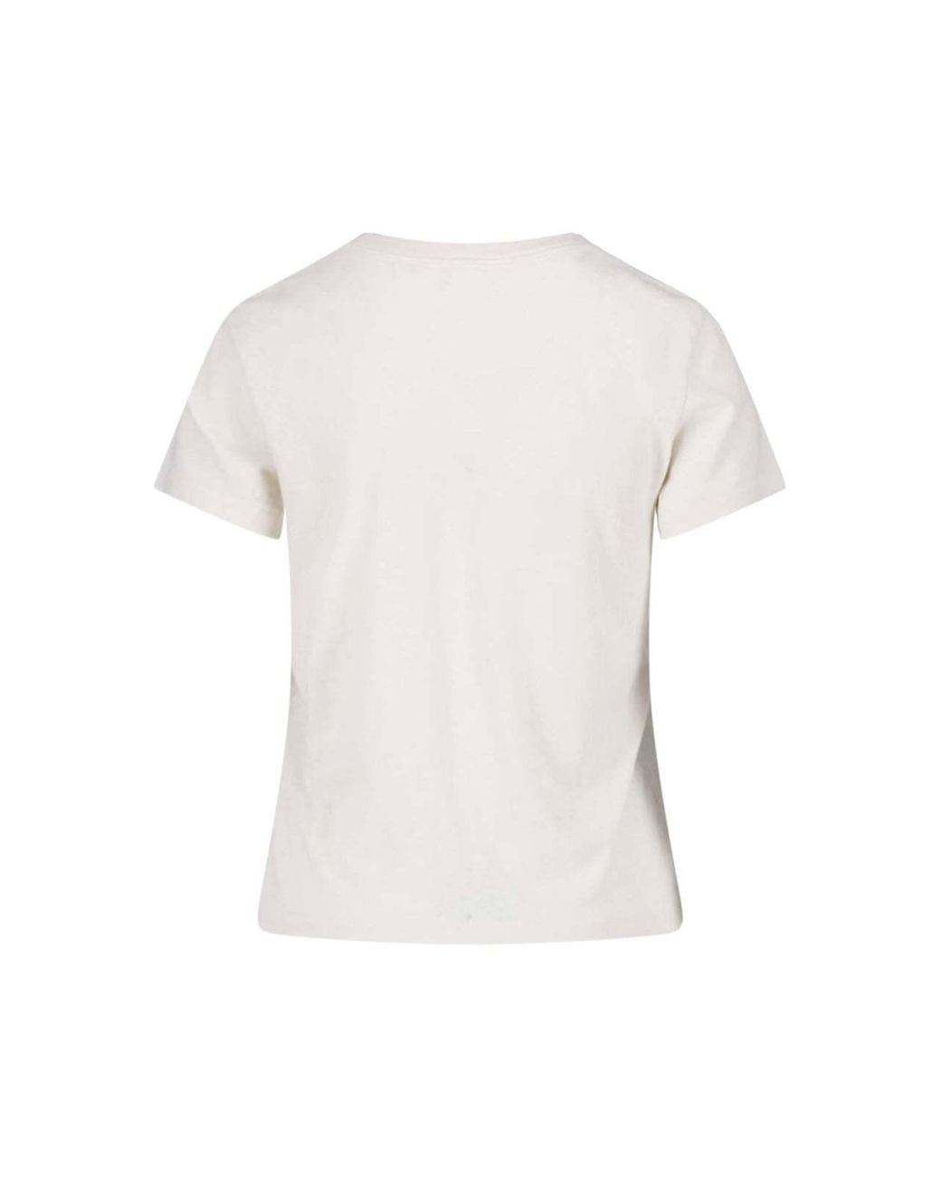 Re/done White Graphic Crew-Neck T-Shirt