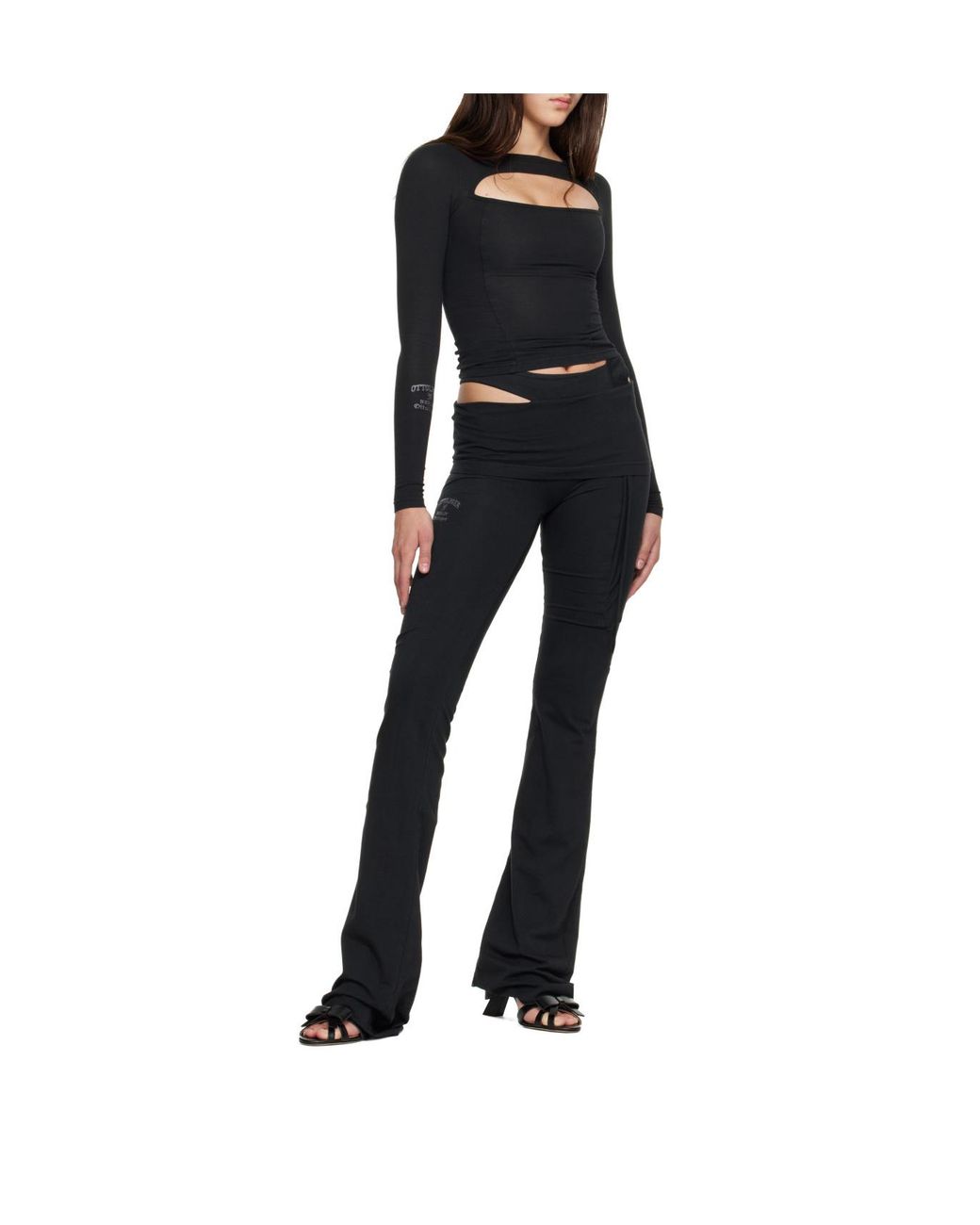 OTTOLINGER Black Long-Sleeve T-Shirt