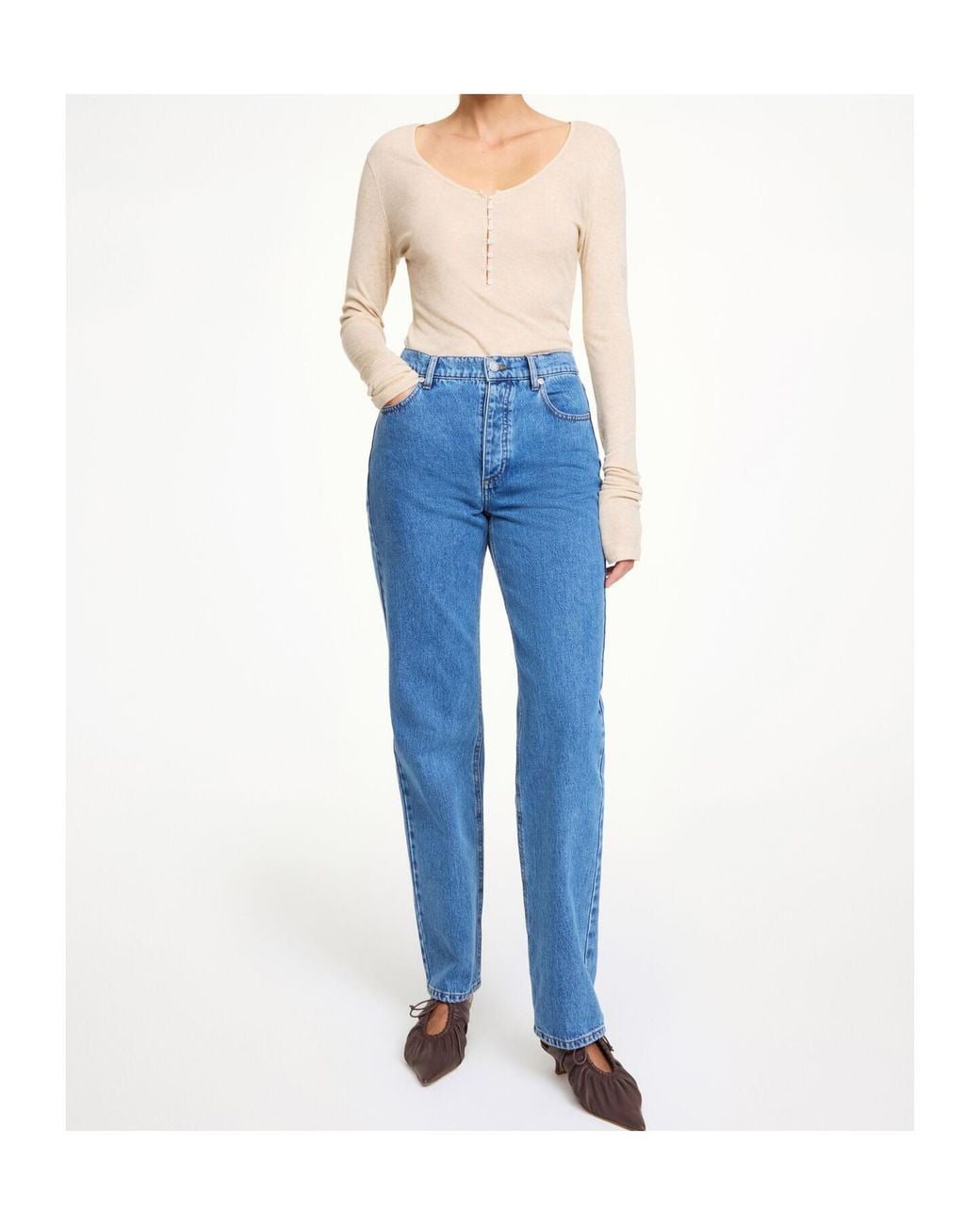 By Malene Birger Blue Chicago Straight-Leg Jeans