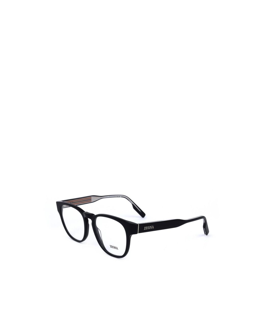 Zegna White Round Frame Glasses for men