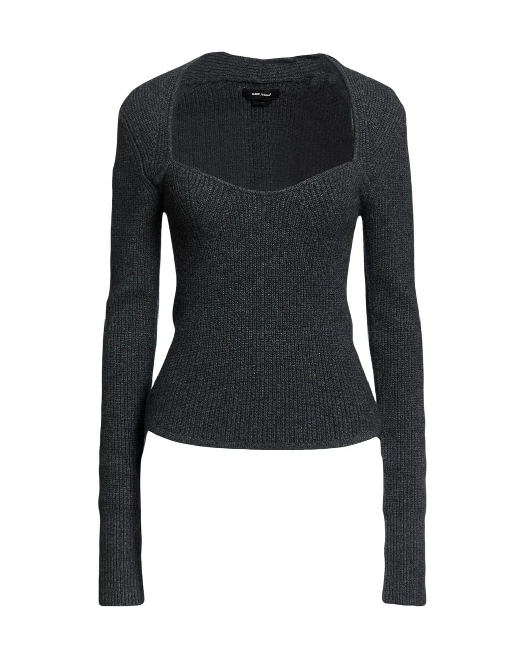 Isabel Marant Black Solid-Colored Knit Top