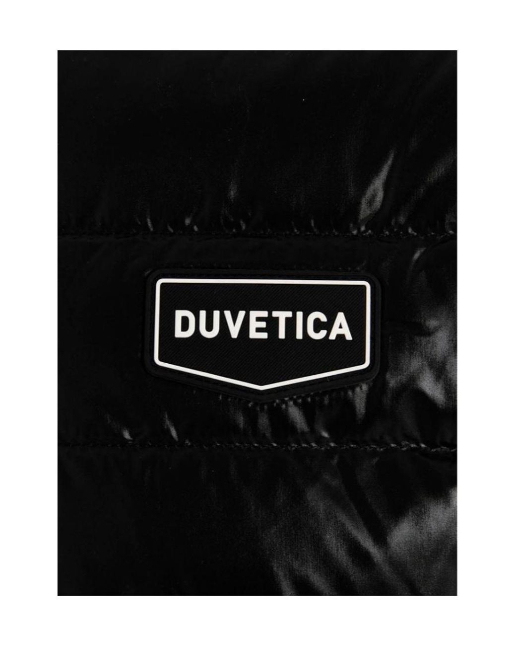 Duvetica Black Logo Down Jacket for men