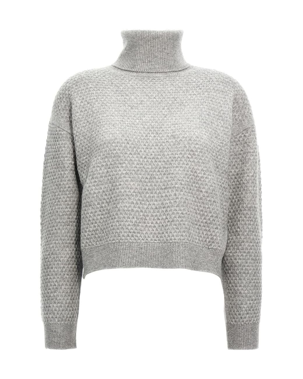Max Mara Gray Long-Sleeved Sweater