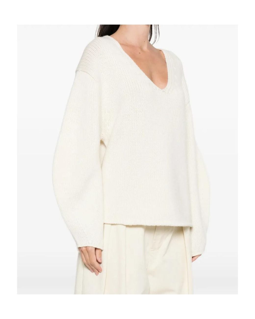 Soft Goat White Spaghetti-Strap Cashmere Top