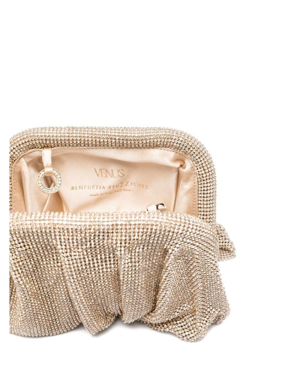 Benedetta Bruzziches Natural Magnetic-Clasp Clutch