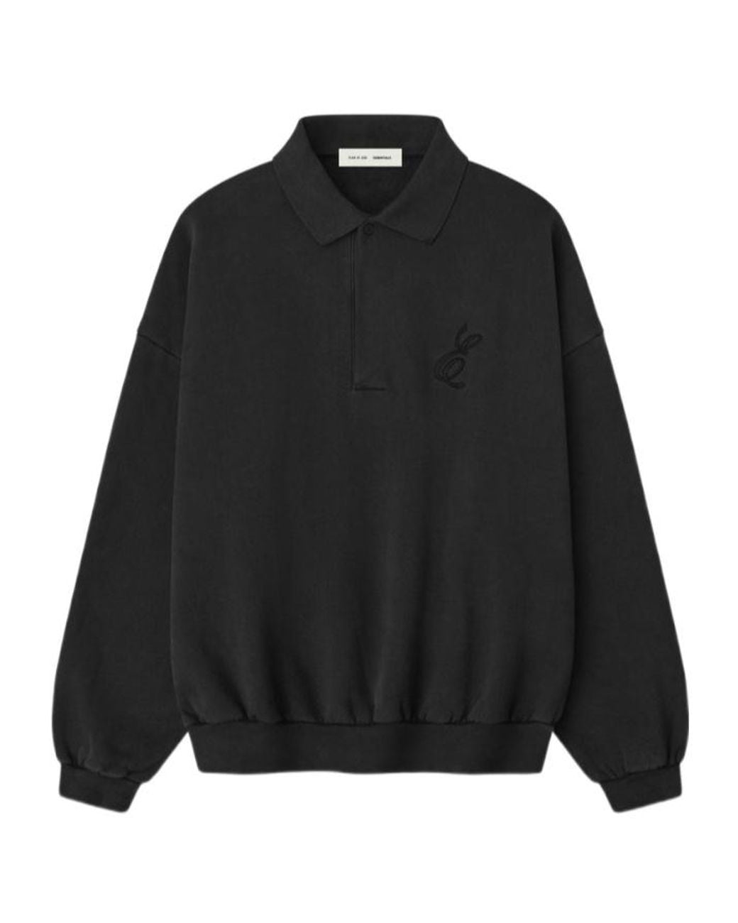 Fear Of God Black Classic Polo Sweater for men